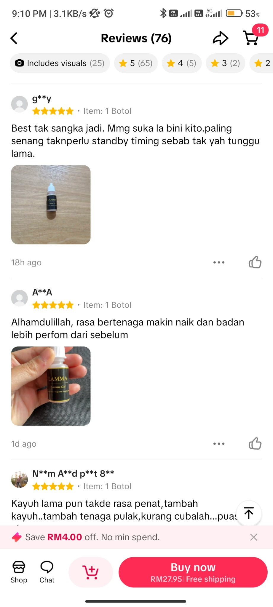 Screenshot ulasan TikTok Shop 20