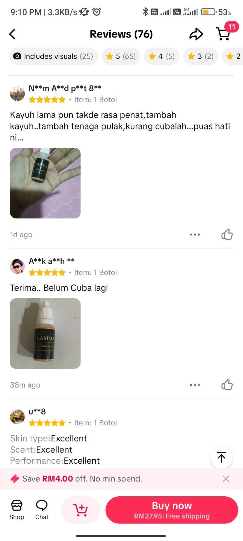 Screenshot ulasan TikTok Shop 21